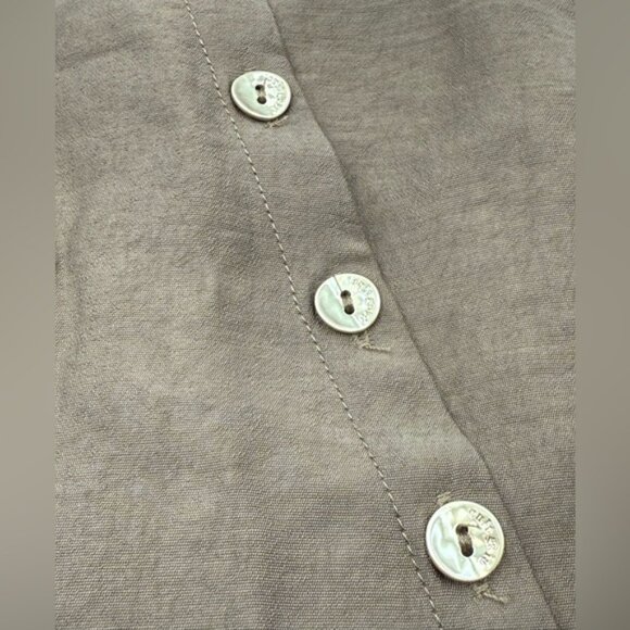 🆕 CULT GAIA 🧿 NWOT Romia Button-Detail Dress, Affogato Brown - Sz M - Picture 14 of 16